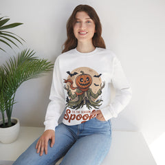 Funny Tis The Season To Be Spooky Pumpkin Skeleton Crewneck Sweatshirt