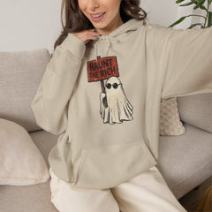 Spooky Protest Ghost Haunt The Rich Sarcastic Hoodie