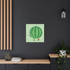 The making of strawberry Canvas