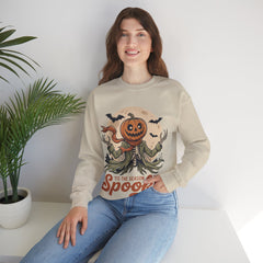 Funny Tis The Season To Be Spooky Pumpkin Skeleton Crewneck Sweatshirt