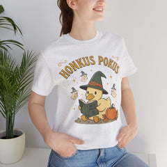 Honkus Pokus Funny Witch Duck Retro Halloween T-Shirt