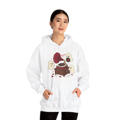 Funny Ghost Record Player Vinyl Gramophone Retro Hoodie