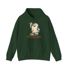 Funny Ghost Beer Can't Hold A Drink Vintage Hoodie