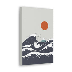 Great Wave of Kanagawa Cats Canvas