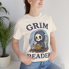 Funny Grim Reader Book Worm Retro Halloween T-Shirt