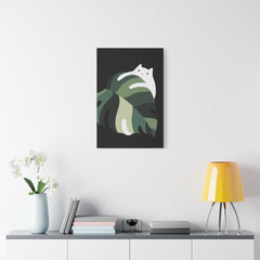 Cat and Plant 19 Canvas