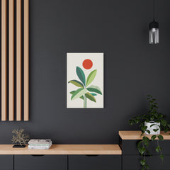Banana Leaves Cat 2 Canvas