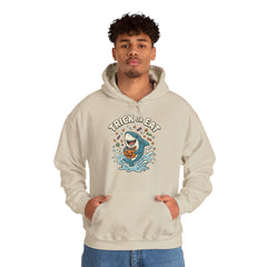 Funny Trick Or Eat Shark Pumpkin Halloween Hoodie