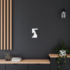 Abstract Boho Black Cats Canvas
