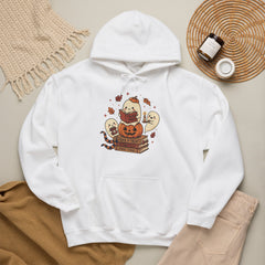Cute Spooky Book Club Ghost Halloween Retro Hoodie