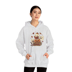 Cute Spooky Book Club Ghost Halloween Retro Hoodie