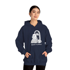 Funny Ghost Read In Peace Tombstone Halloween Hoodie