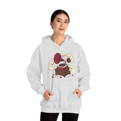 Funny Ghost Record Player Vinyl Gramophone Retro Hoodie