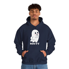 BOOty Cute Kawaii Cheeky Ghost Halloween Vector Art Hoodie