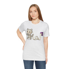 Funny Toilet Paper Mummy Cat Halloween T-Shirt