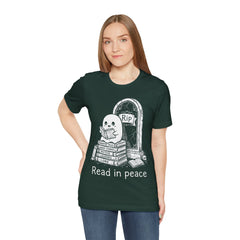 Funny Ghost Read In Peace Tombstone Halloween T-Shirt
