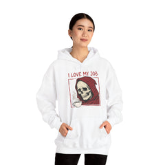Sarcastic Grim Reaper Coffee Lover Retro Hoodie
