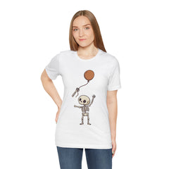 Funny Skeleton Balloon Floating Hand Retro Halloween T-Shirt