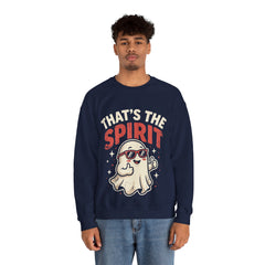 Funny Ghost That's The Spirit Retro Halloween Crewneck Sweatshirt