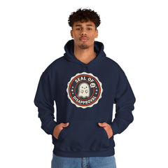 Funny Ghost Seal Of Disapproval Retro Badge Hoodie
