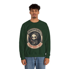 Funny Grim Reaper Spoiler Alert Everybody Dies 2 Crewneck Sweatshirt