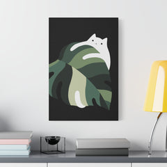 Cat and Plant 19 Canvas