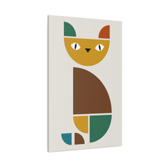 Cat Abstract Art Canvas