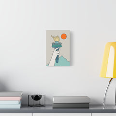Cat Statue of Liberty Canvas
