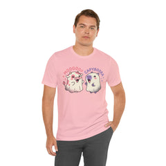 Funny Capyboora and Cow Ghost Retro Halloween T-Shirt