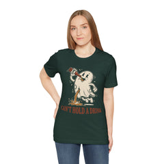 Funny Ghost Beer Can't Hold A Drink Vintage T-Shirt