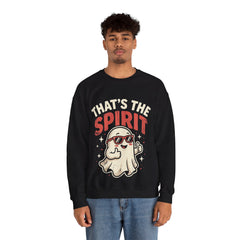 Funny Ghost That's The Spirit Retro Halloween Crewneck Sweatshirt