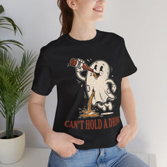 Funny Ghost Beer Can't Hold A Drink Vintage T-Shirt