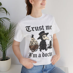 Funny Plague Doctor Trust Me Im A Doctor Retro T-Shirt