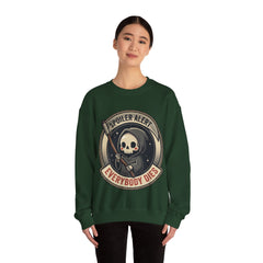 Funny Grim Reaper Spoiler Alert Everybody Dies 2 Crewneck Sweatshirt