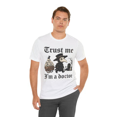 Funny Plague Doctor Trust Me Im A Doctor Retro T-Shirt