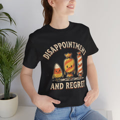 Funny Retro Halloween Candy Disappointment And Regret T-Shirt