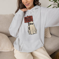 Spooky Protest Ghost Haunt The Rich Sarcastic Hoodie