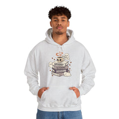 Spooky Reading Season Skull Coffee Mug Retro Hoodie