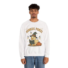 Honkus Pokus Funny Witch Duck Retro Halloween Crewneck Sweatshirt