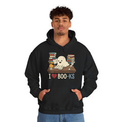 Funny Ghost Book Club I Love Books Retro Hoodie