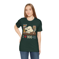 Funny Ghost Book Club I Love Books Retro T-Shirt