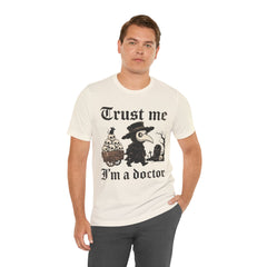 Funny Plague Doctor Trust Me Im A Doctor Retro T-Shirt