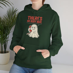 Funny Ghost There's No Body Here Phone Retro Hoodie
