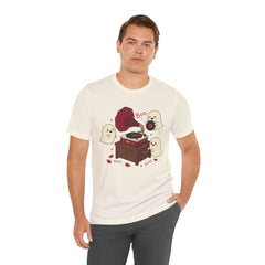 Funny Ghost Record Player Vinyl Gramophone Retro T-Shirt