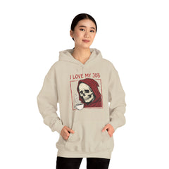 Sarcastic Grim Reaper Coffee Lover Retro Hoodie