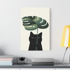 Cat and Plant 9 Canvas