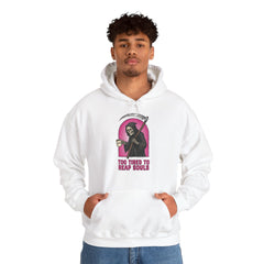 Funny Grim Reaper Too Tired To Reap Souls Coffee Hoodie