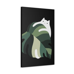 Cat and Plant 19 Canvas