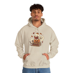 Cute Spooky Book Club Ghost Halloween Retro Hoodie