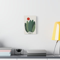 Banana Leaves Cat Canvas